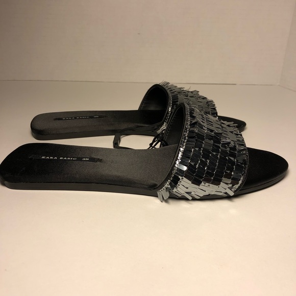 Zara Sequin Sandals - Picture 2 of 6